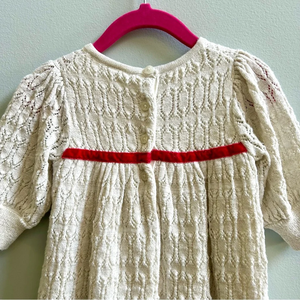 Janie And Jack Baby Shimmer Sweater Dress, Size 6-12 Months
